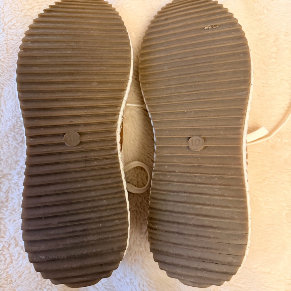 Universal Thread Brown and Cream Platform Sneakers - image 4